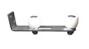 Double guide roller with wall bracket