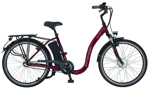 "Unisex aluminum wheel scooter 3-in-1, bicycle - e-bike - e-scooter, 26 inches, frame height 46 cm, 3-speed hub gear, City Comfort image"