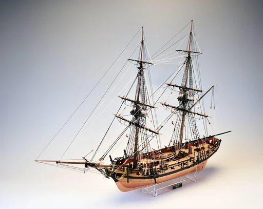 "HMS Speedy kit in 1:64 scale image"