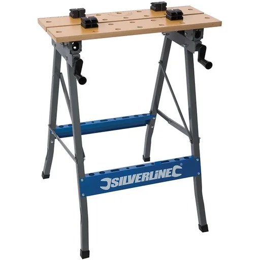"Heavy-duty workbench with tilting worktop 150 kg image"