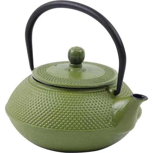 "Tea kettle green cast iron 750ml image"