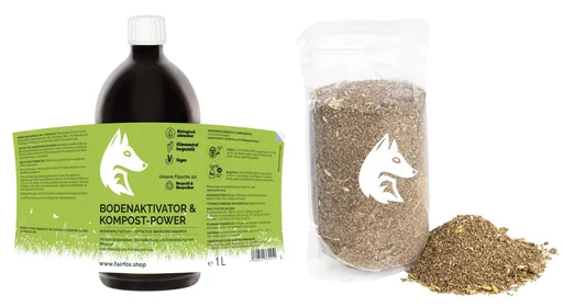 "Fermentation kit, soil activator & compost power, 1 liter and dry ferment, 1 kg image"