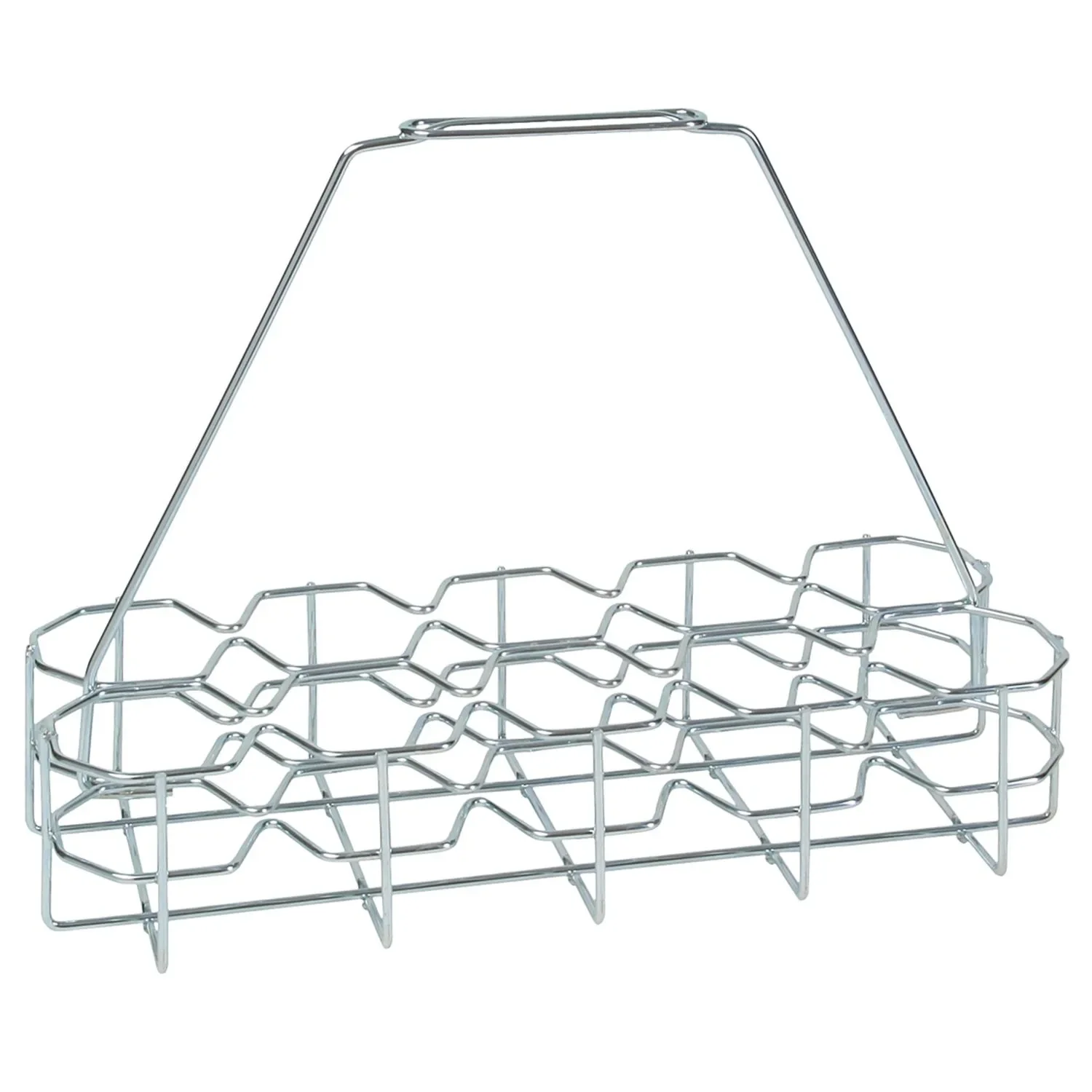 "Glass carrier, Glass collectors for 10 glasses - Drinks & dish rack made of metal (galvanized) image"