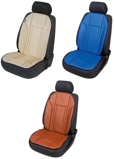 "Seat cover made of artificial leather Ravenna beige image"