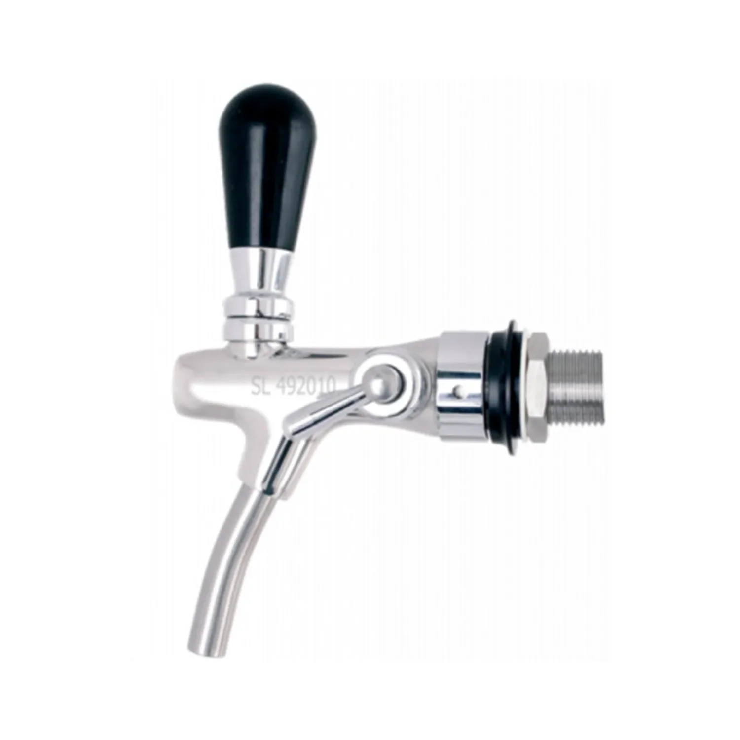 "Compensator beer tap, self closing beer faucet - stainless steel, 7mm version image"