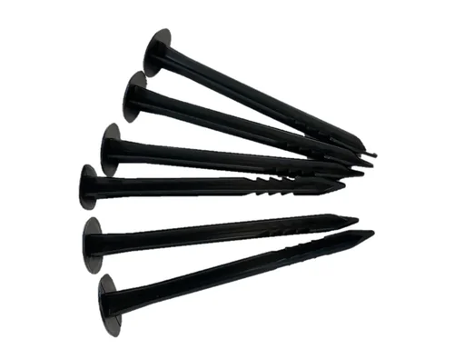 "Ground fleece nails for mulch fleece, black, set of 6 image"