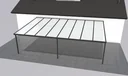 Patio roof Premium, anthracite, 8125 x 5060 mm - Polycarbonate multi-wall sheets 16 mm, opal