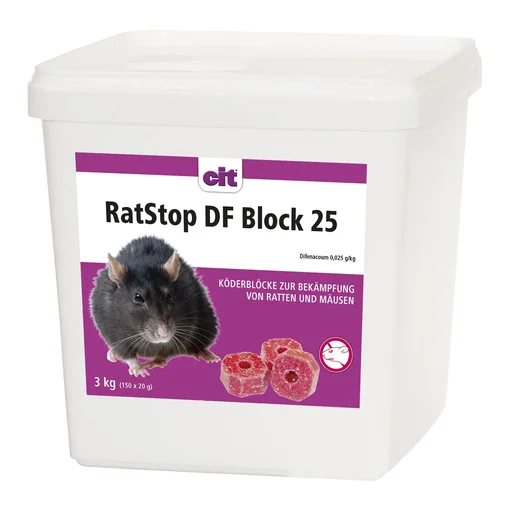 "RatStop DF Block 25, 3 kg Difenacoum image"