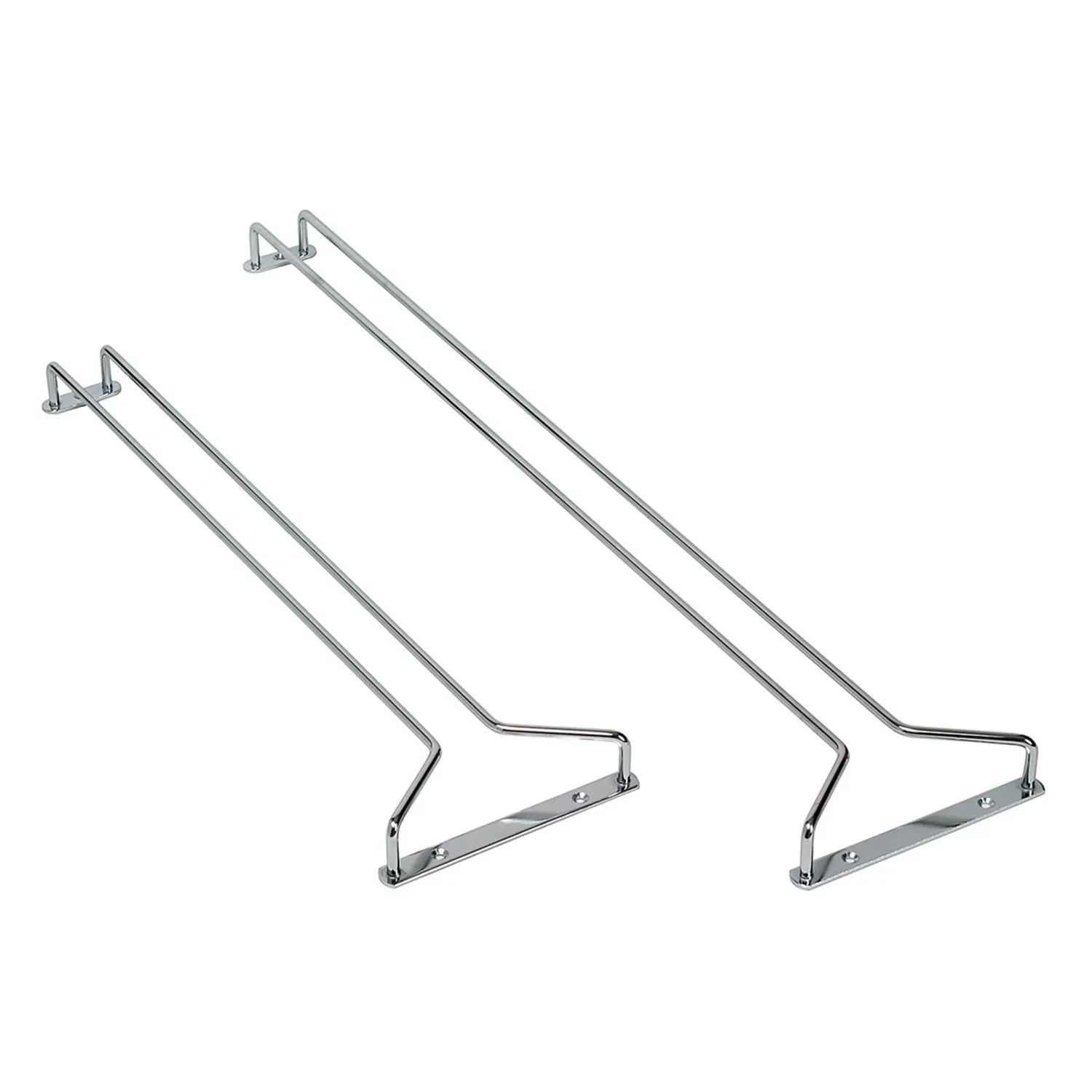 "Glass holder chrome 615x145mm image"