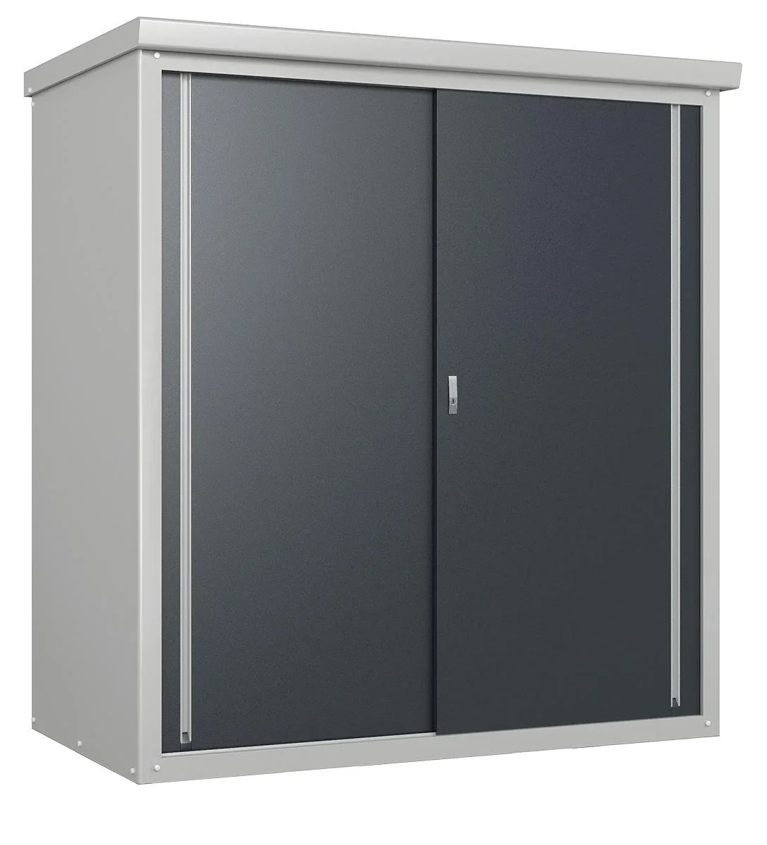 "Tool Shed Guardian D63 176×98×187 cm Anthracite – Aluzinc Steel, 2 Sliding Doors image"