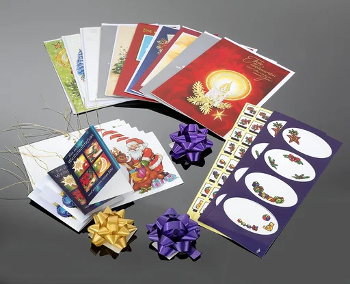 "Christmas wrapping accessories, 30 pieces image"