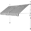 Clamp awning 400cm white/grey