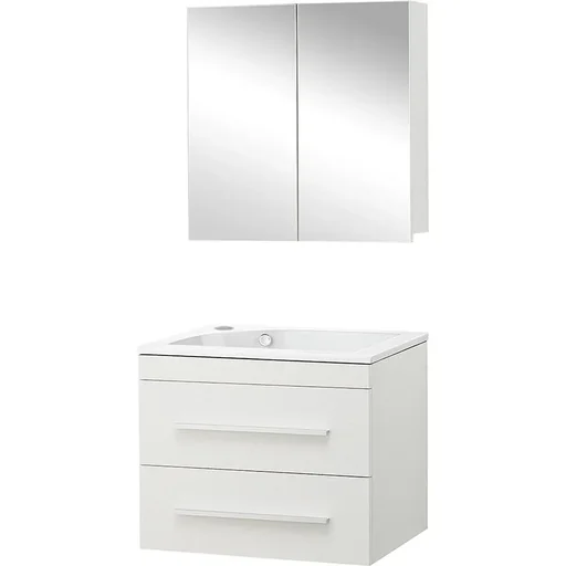 "Bathroom furniture Style 60cm left - Mat White image"