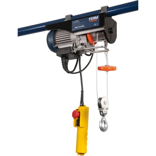 "LHM1011 Electric Rope Hoist 500W - max. 12m - max. 250kg - Control Switch - Incl. Accessories image"