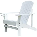 Garden chair with cup holder white