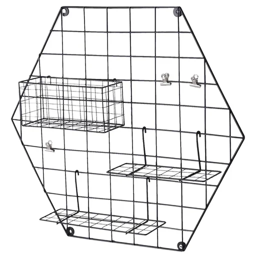"Metal grille with basket/reagle and clamps black image"