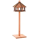 Birdhouse wooden bird villa feeding house bird stand bird table birdhouse play stand with waterproof roof for the