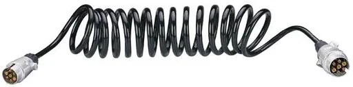 "Spiral connection cable, 3.5 m with metal plugs image"