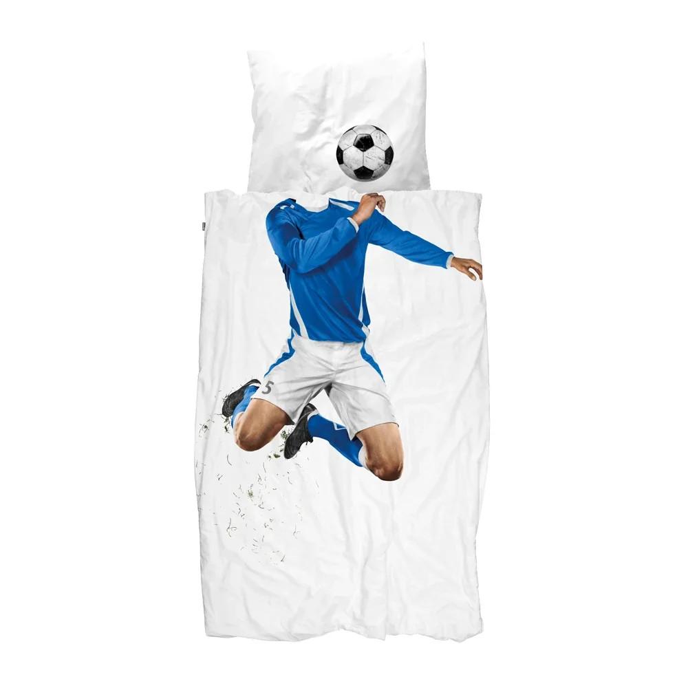 Snurk Bedding footballer blue 135 x 200