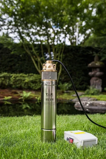 "Peripheral deep well pump stainless steel MSC 4/1 M, sand-proof with brass impeller, up to 3,000 l/h flow rate image"