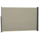 Side awning, privacy and sun protection, side roller blind, polyester, beige, 3 x 2 m