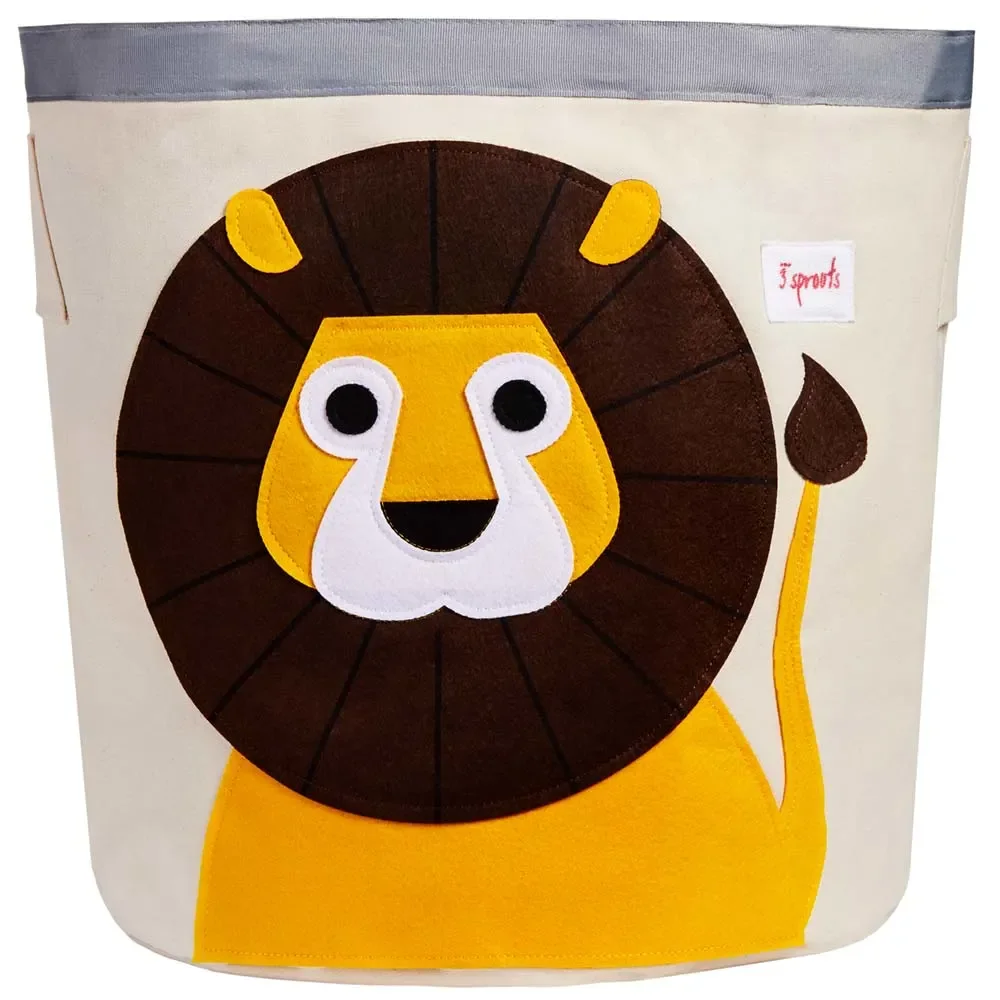 "3 Sprout's storage basket lion image"