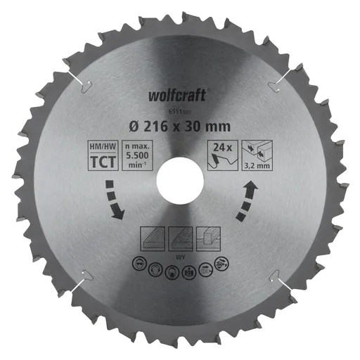 "HM-Sägeblatt 216 x 30 x 3.2 mm image"