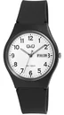 Unisex wristwatch with date display and quartz movement