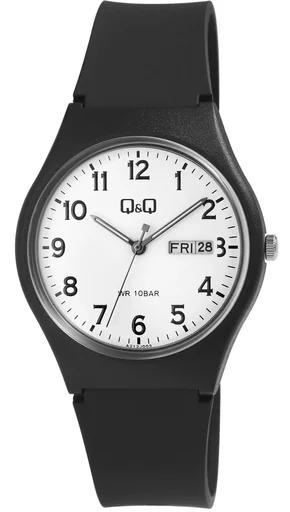 "Unisex wristwatch with date display and quartz movement image"