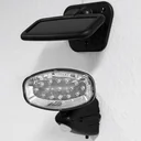 Solar-powered wall light with 15 LEDs and motion sensor