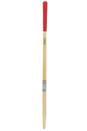 "Replacement handle, ash handle 120 cm, straight, varnished, red hand end, for spade spade shovels image"