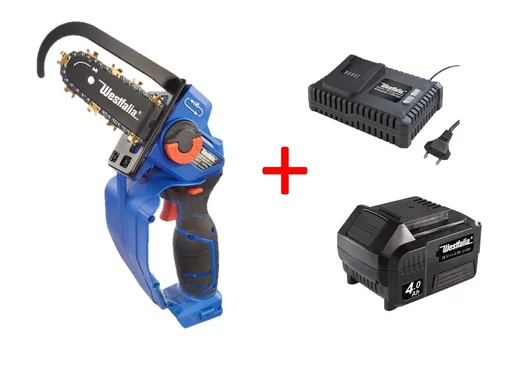 "Power saw set, including 18V battery 4.0 Ah and quick charger image"