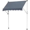 Awning with hand crank cream white