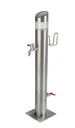 Stainless steel water column + solar stainless steel light