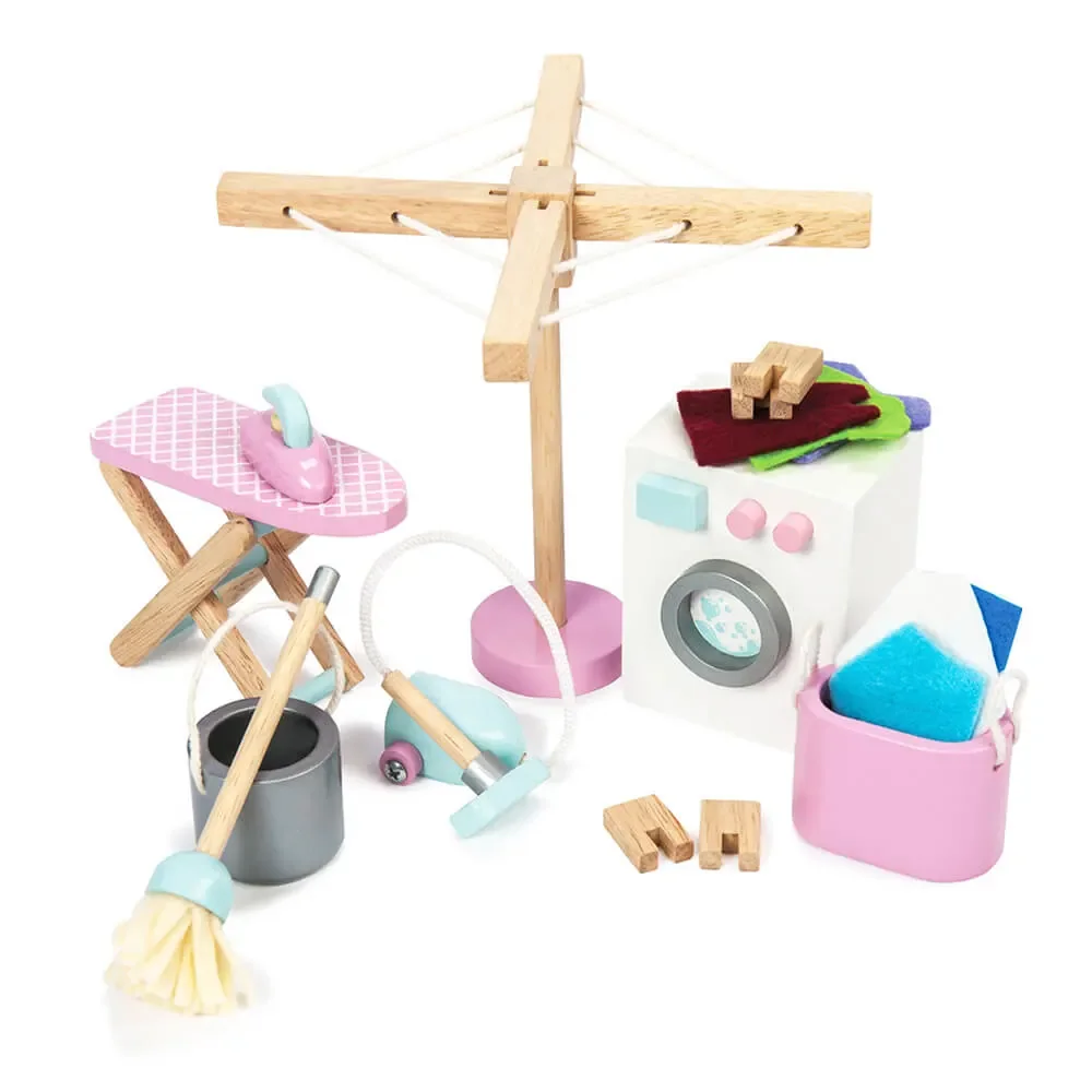 "Le Toy van Dolls House Accessories laundry room image"