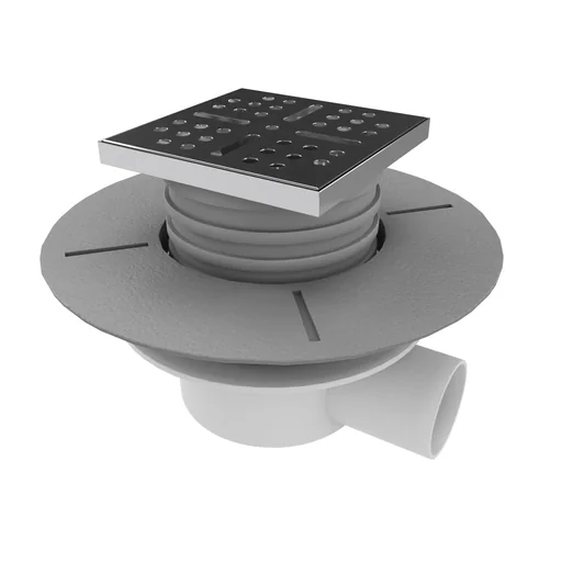 "Floor drain for shower element, horizontal image"
