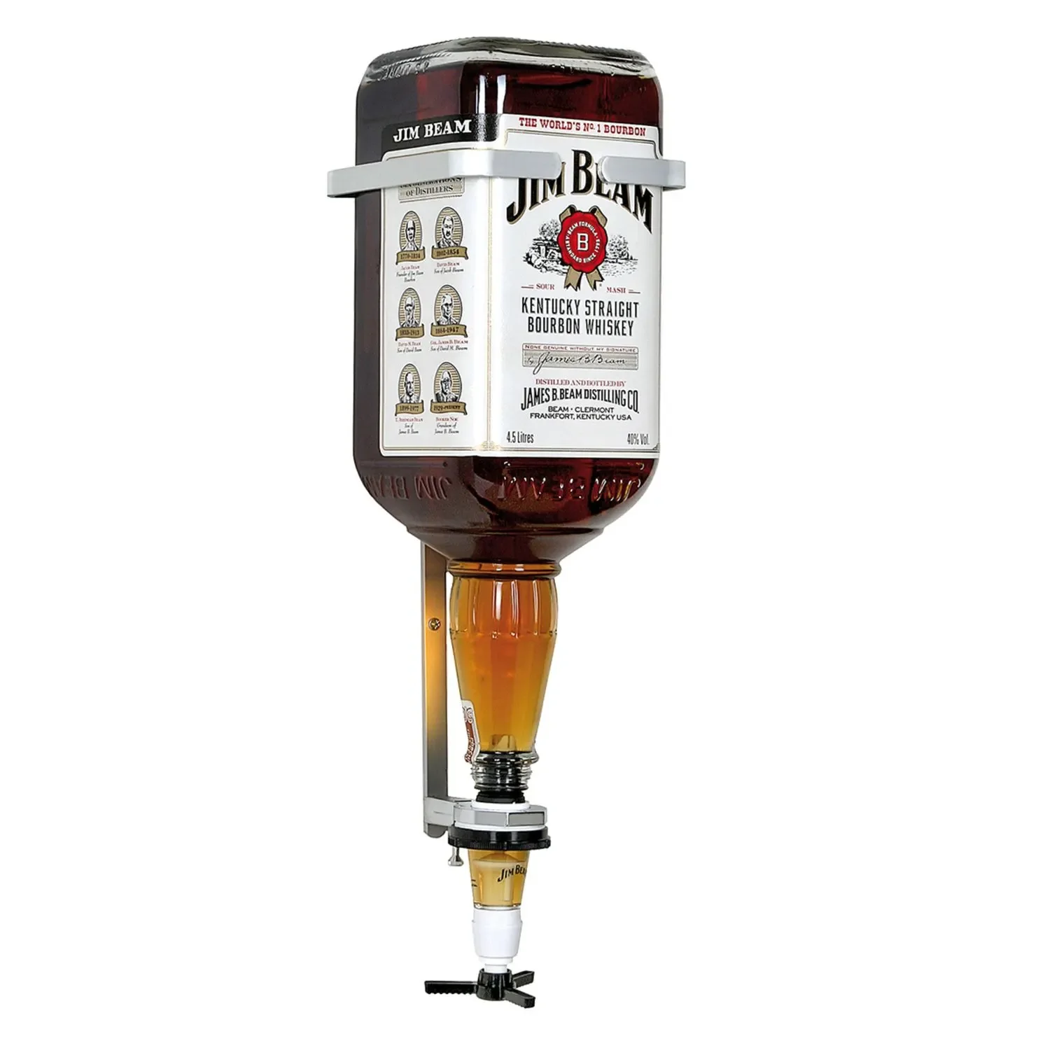 "JIM BEAM Wall-mounted alcohol dispenser for the 4.5 liter bottle image"