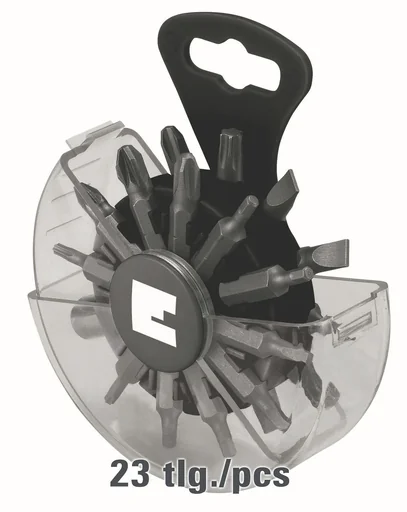 "Bit set, 23 pieces in plastic box image"