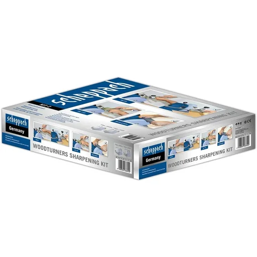 "Tiger Woodturner sanding set with sanding aid 55, sanding aid 110 and grading stone image"