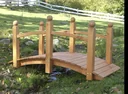 Decorative bridge "Luise" honey brown