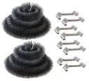 2 gutter hedgehogs + 8 wind guards in a set