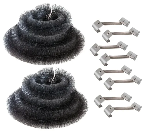 "2 gutter hedgehogs + 8 wind guards in a set image"