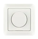 Flush-mounted dimmer for dimmable LED lamps