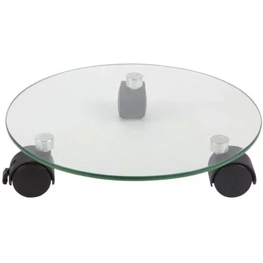 "Plant trolley - glass - round - Ø 280 mm - max. load 60 kg image"