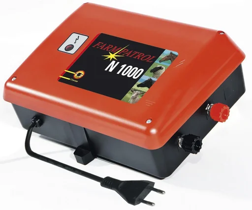 "FarmPartol N1000 electric fence energizer with indicator light image"