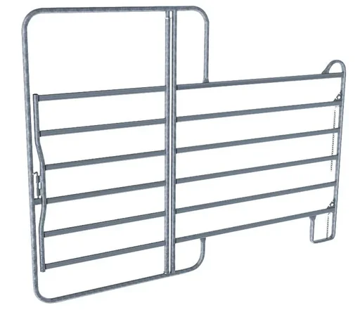 "Pasture panel - fence element with gate, 3.6 m length, total height 2.2 m image"
