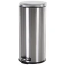 Pedal bin with inner bucket silver/black