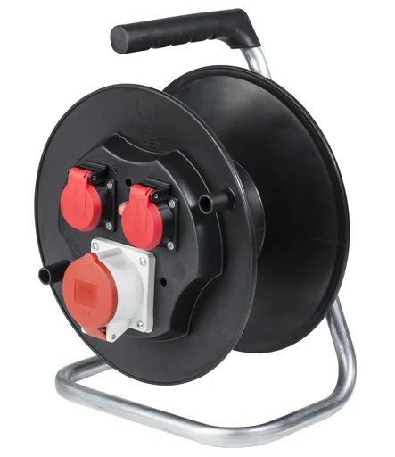 "Plastic cable reel 16A/ 400V/ 5-pole without cable image"