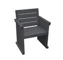 Wooden armchair St. Peter Ording, """"anthracite