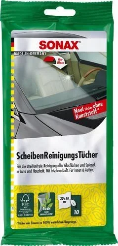 "Plastic cleaning wipes glossy 10 pieces image"
